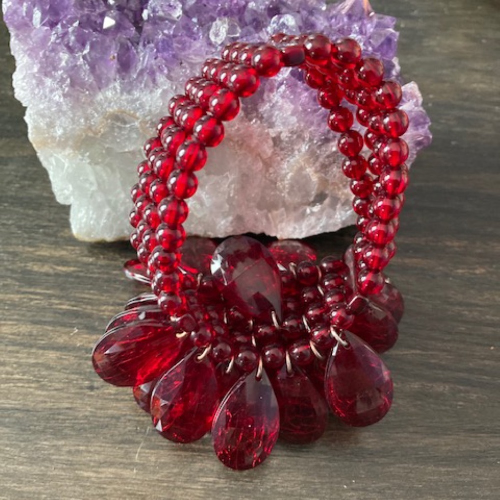 Red Beaded Bracelet